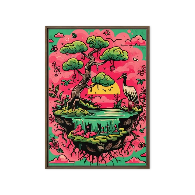 Floating Bonsai Sanctuary | Art Print