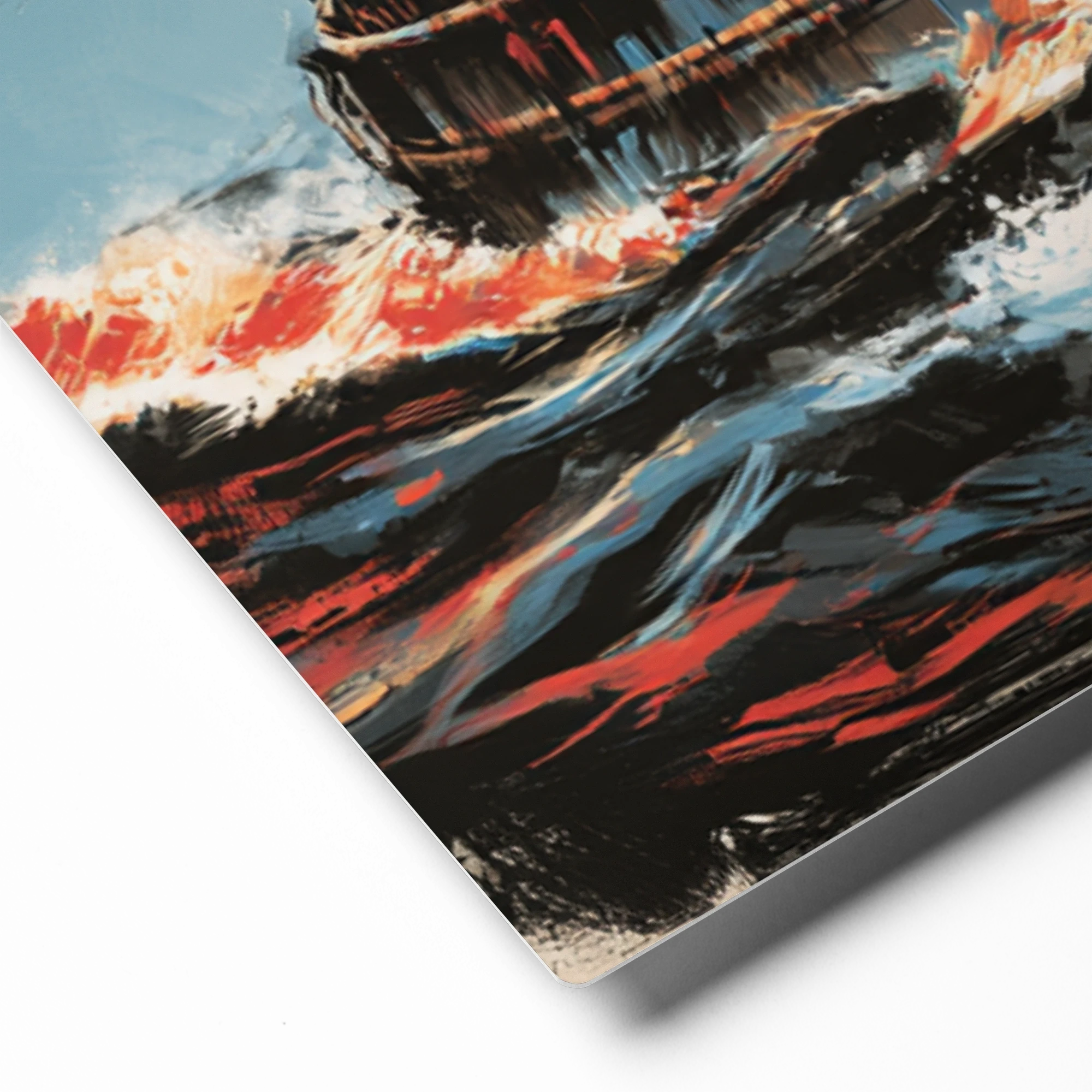 Fishing Boat on Choppy Waves | Art Print