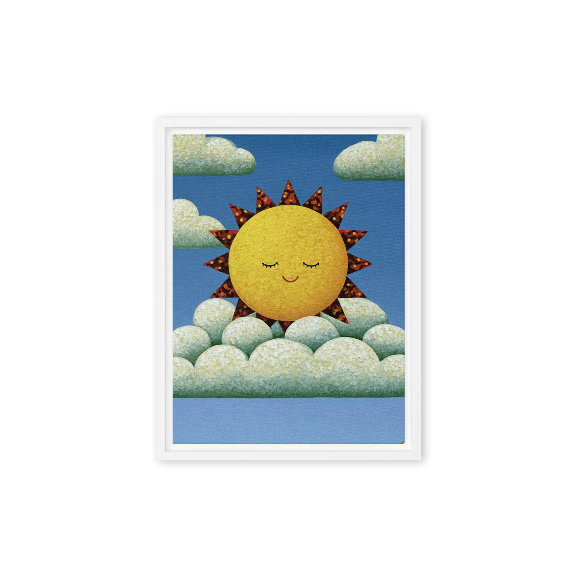 Sleeping Sun in Clouds