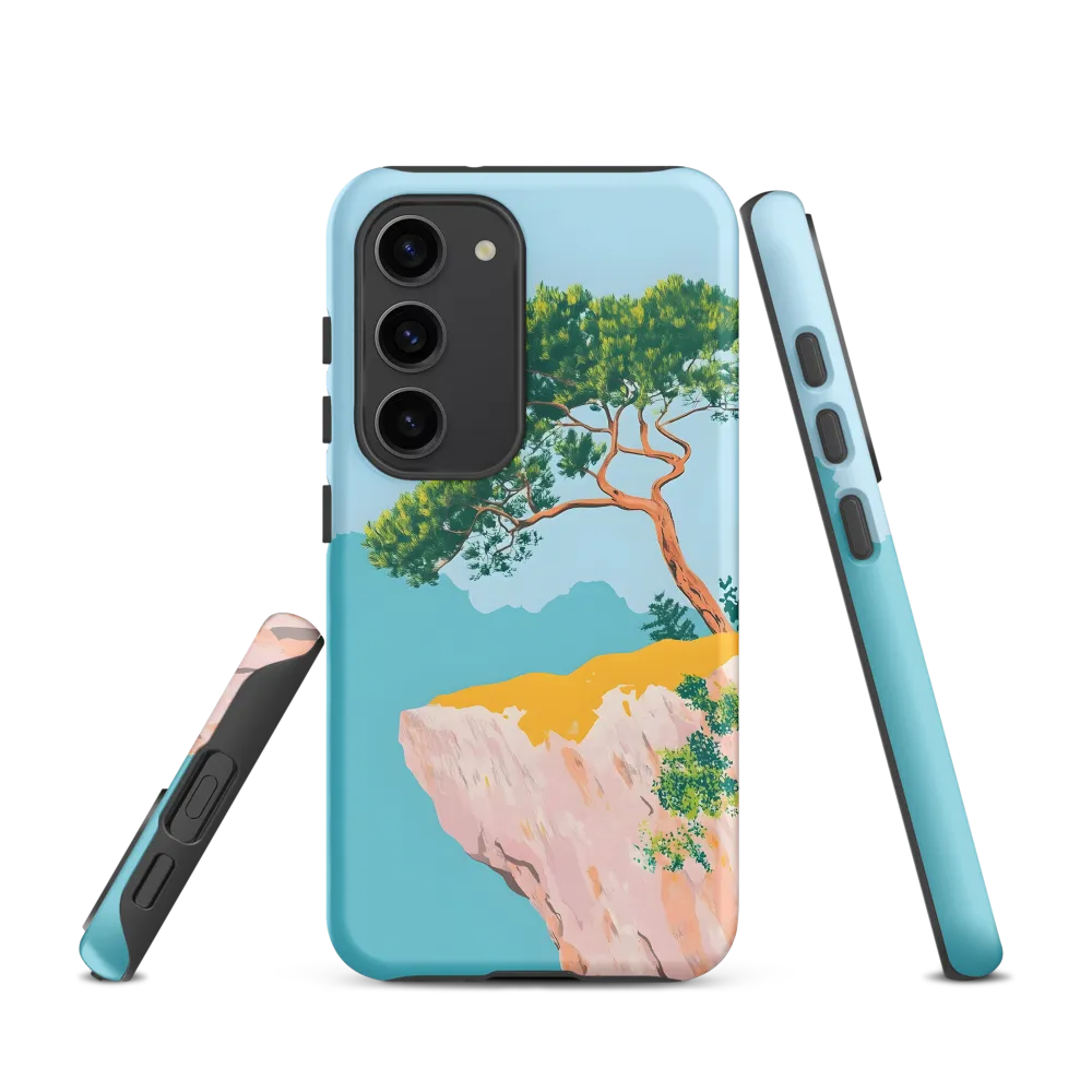 Stylized Tree on Cliff | Phone Case