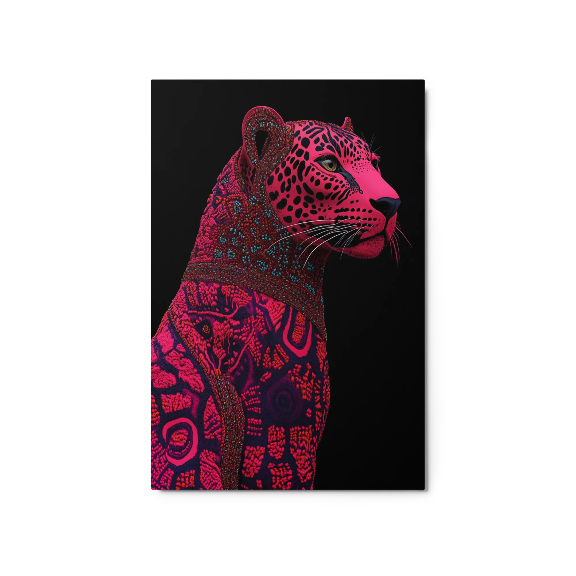 Magenta Beadwork Jaguar