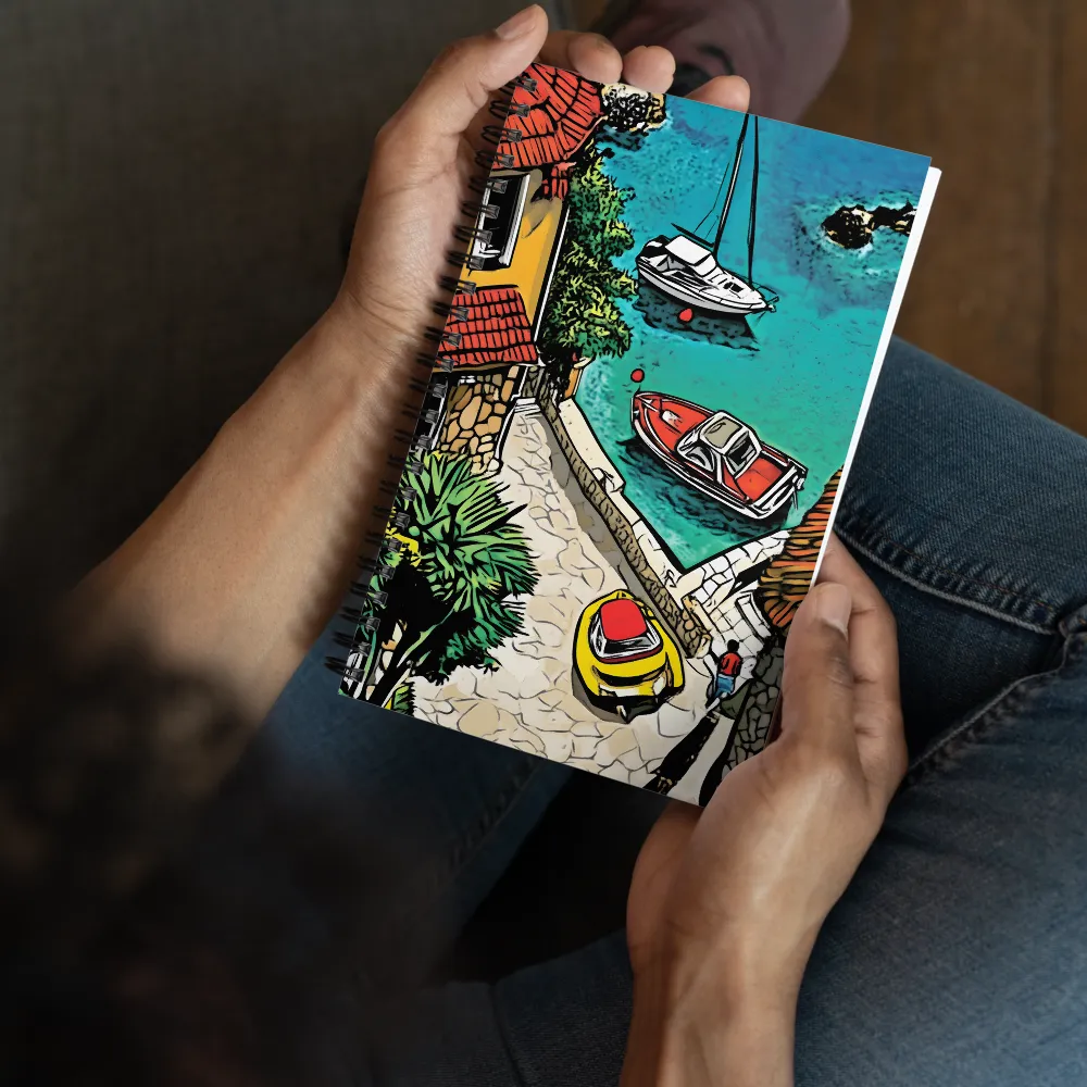 Mediterranean Inlet Scene 
 Spiral Notebook | 140 pages