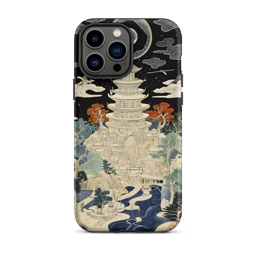 Traditional Japanese Pagoda Landscape | Phone Case