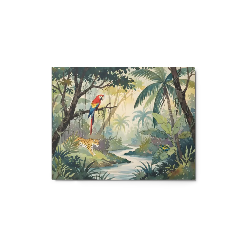 Rainforest Oasis 
 Poster with Red oak Frame | 12″x 18″