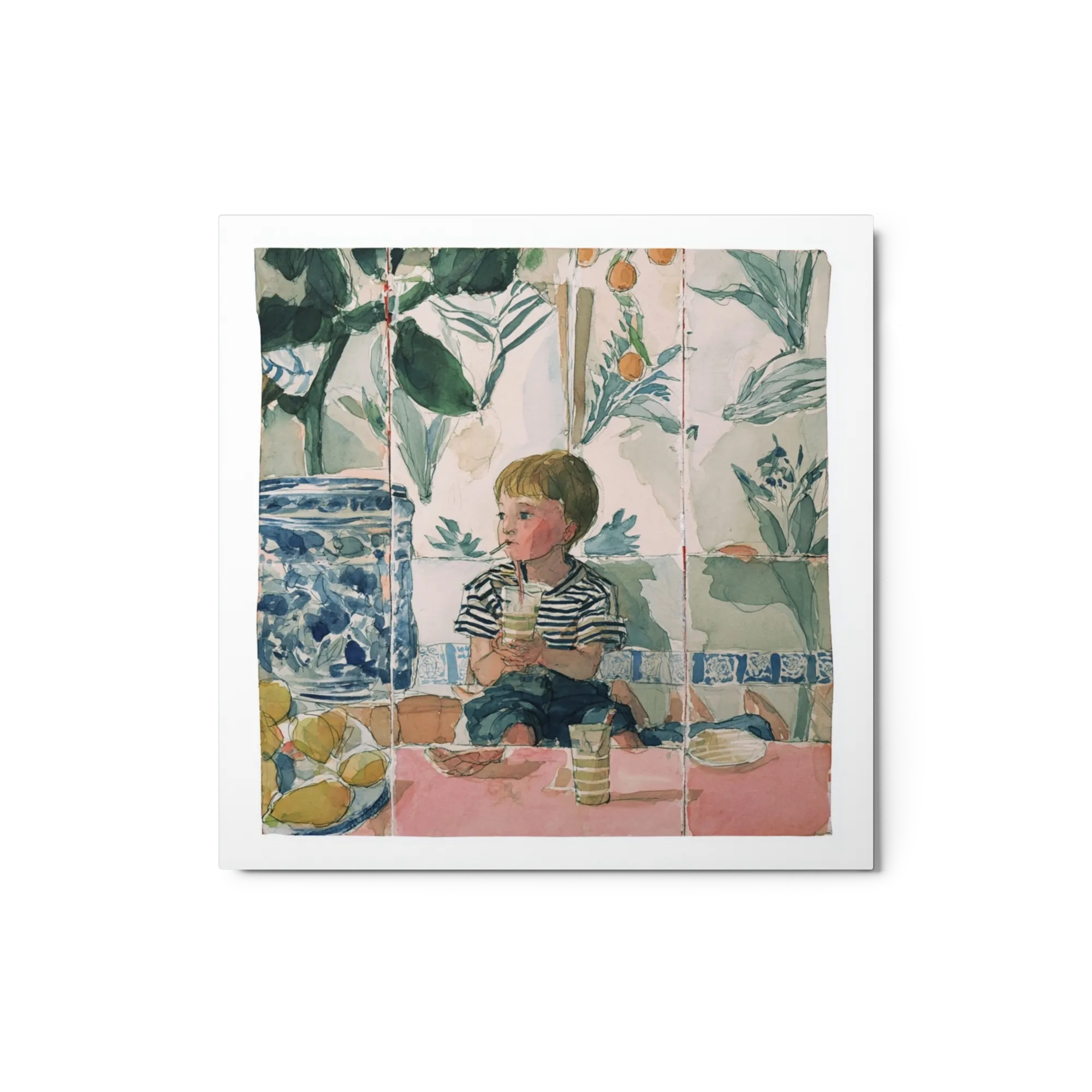 Boy with Orange Tree