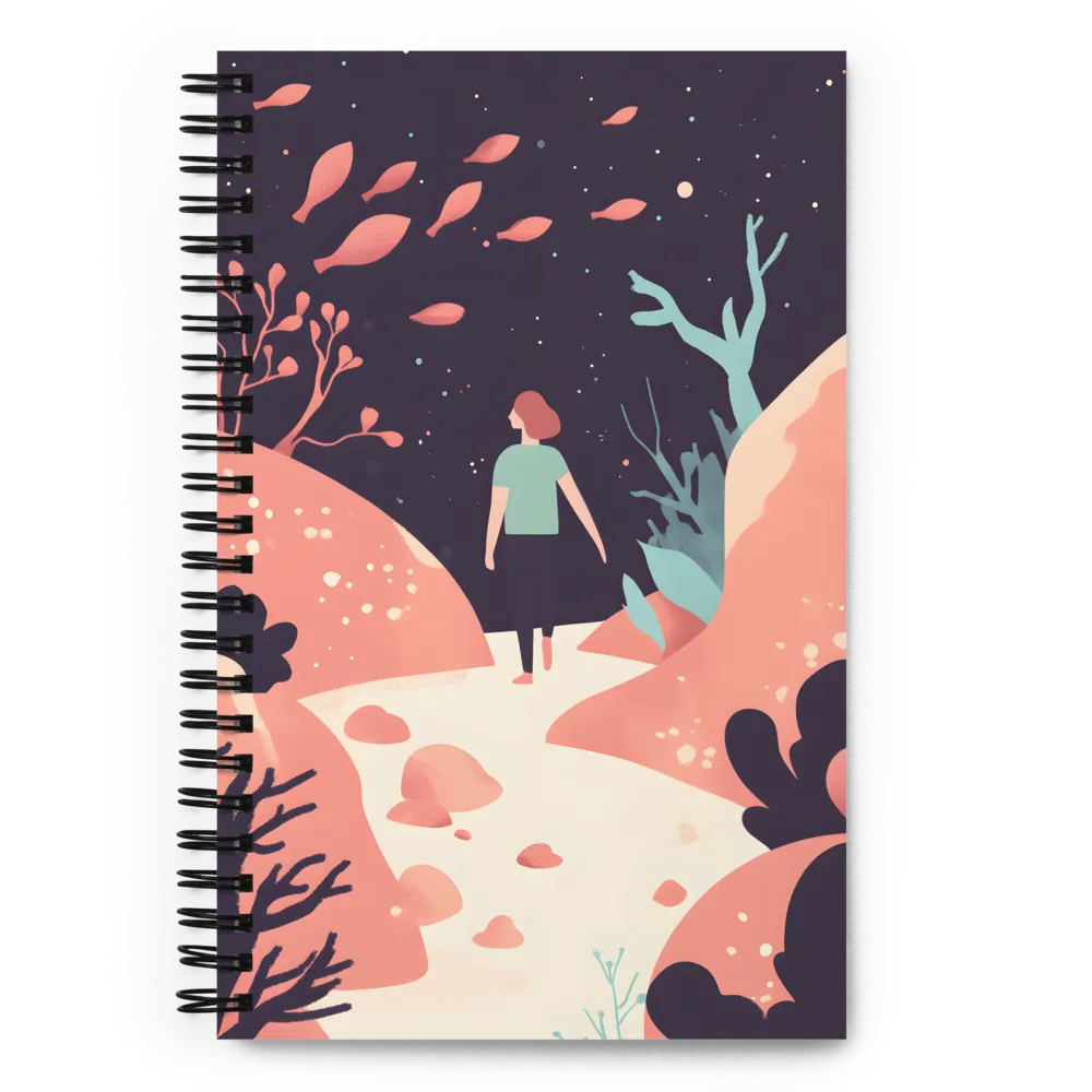 Journey Through the Cosmic Forest 
 Spiral Notebook | 140 pages