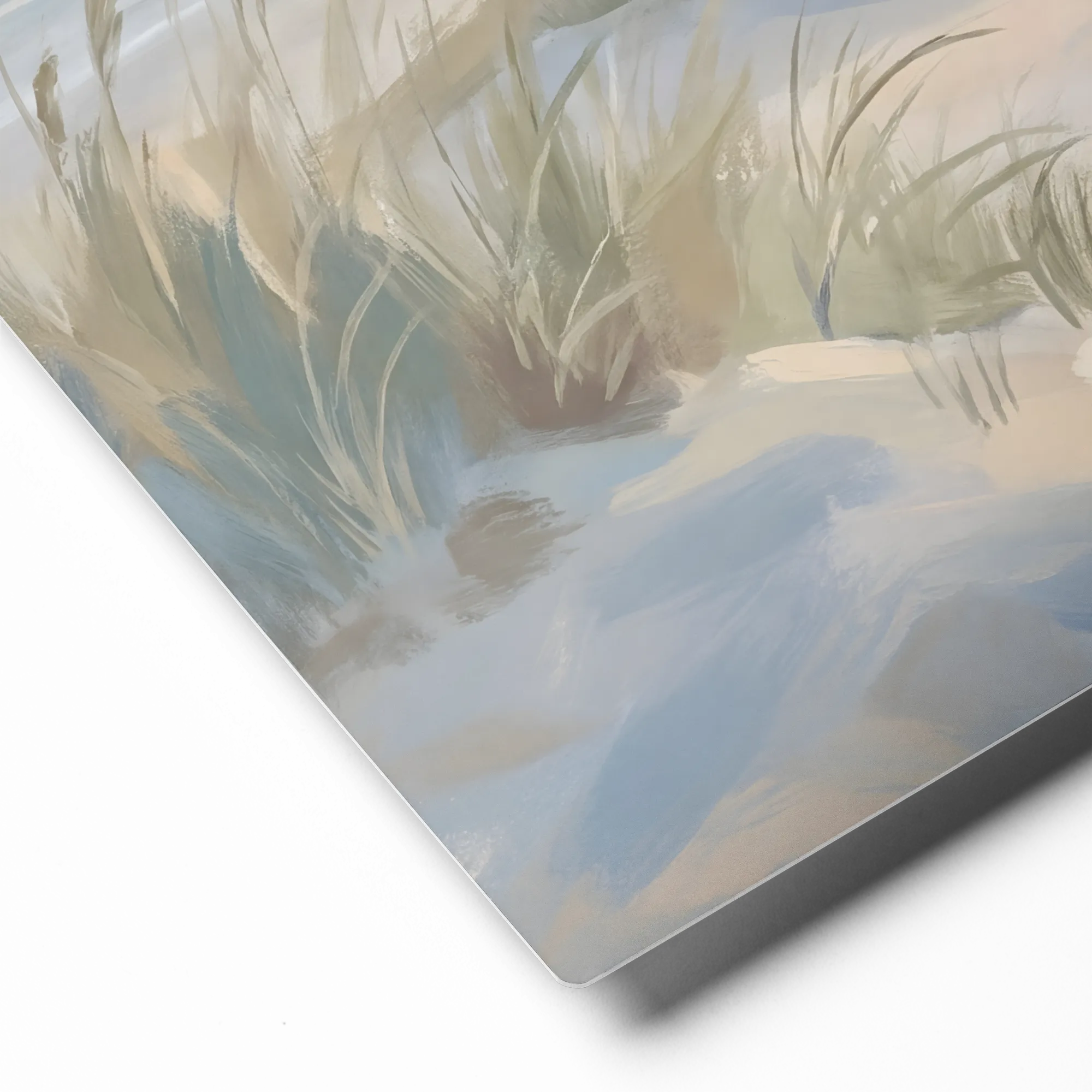 Impressionistic Coastal Serenity 
 Canvas | 18″x 18″