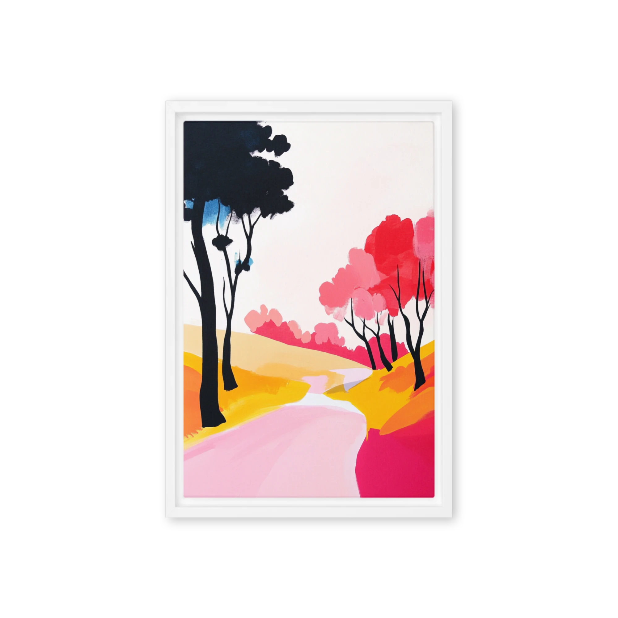 Abstract Landscape with Trees and River