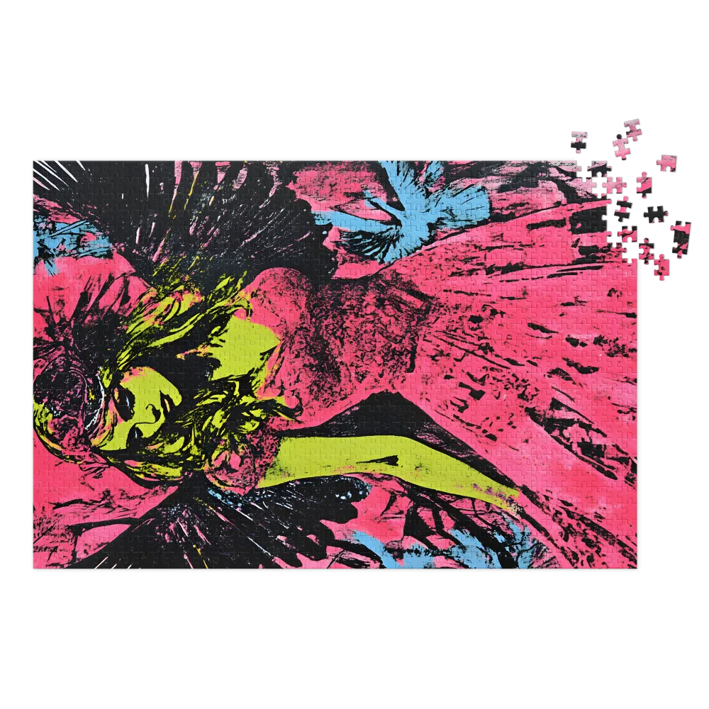 Anjo Neon 
 Puzzle em caixa de metal