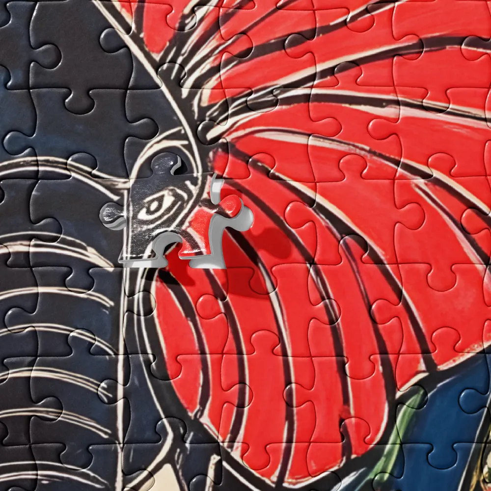 Art Nouveau Jungle Elephant 
 Jigsaw Puzzle
