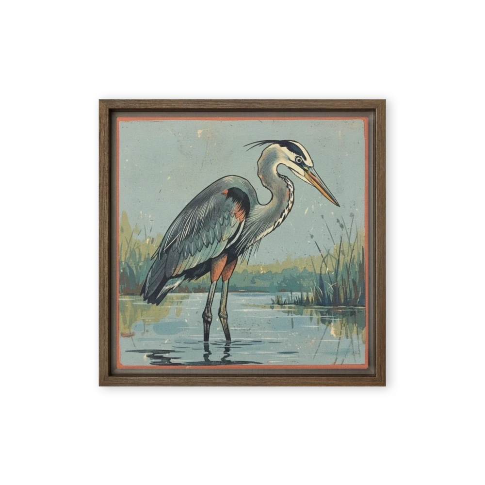 Heron in the Marsh