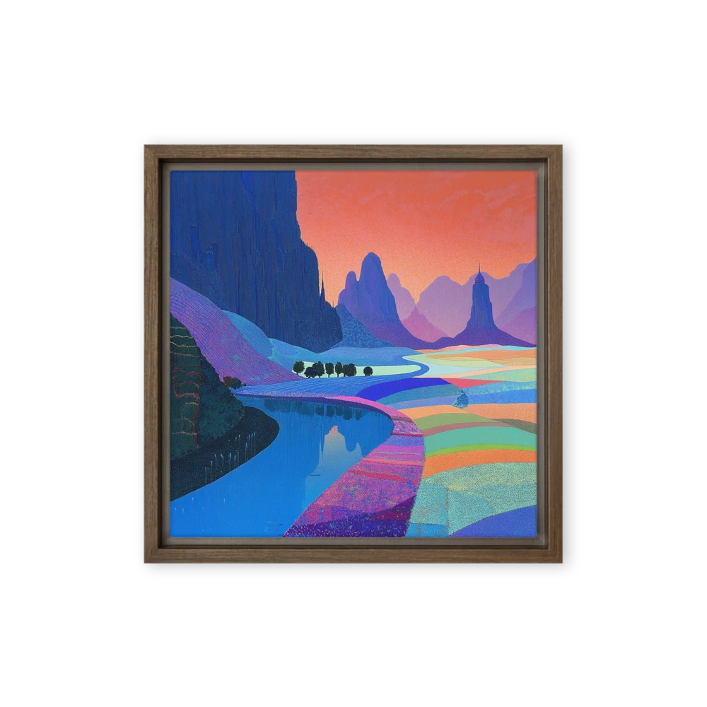 Serene Mountain Flow | Art Print