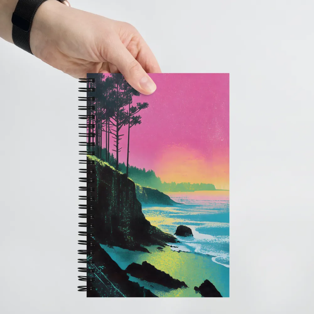 Neon Coastal Dream 
 Spiral Notebook | 140 pages