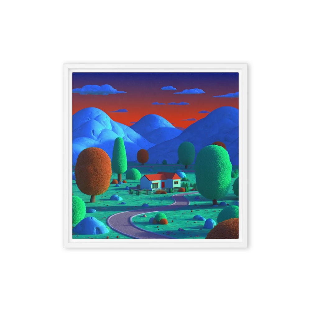 Sunset Over the Blue Hills | Art Print