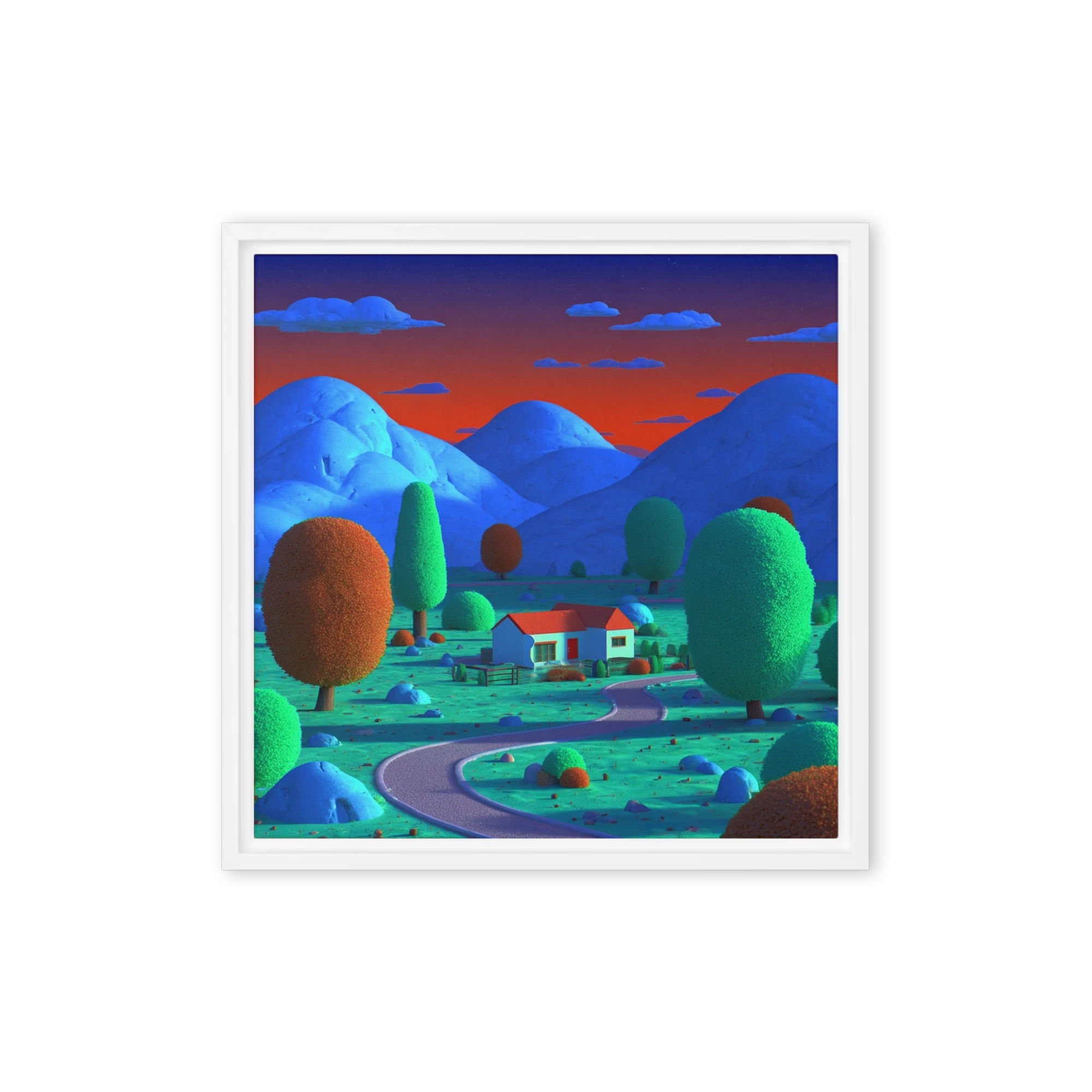Sunset Over the Blue Hills | Art Print
