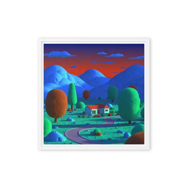 Sunset Over the Blue Hills | Art Print