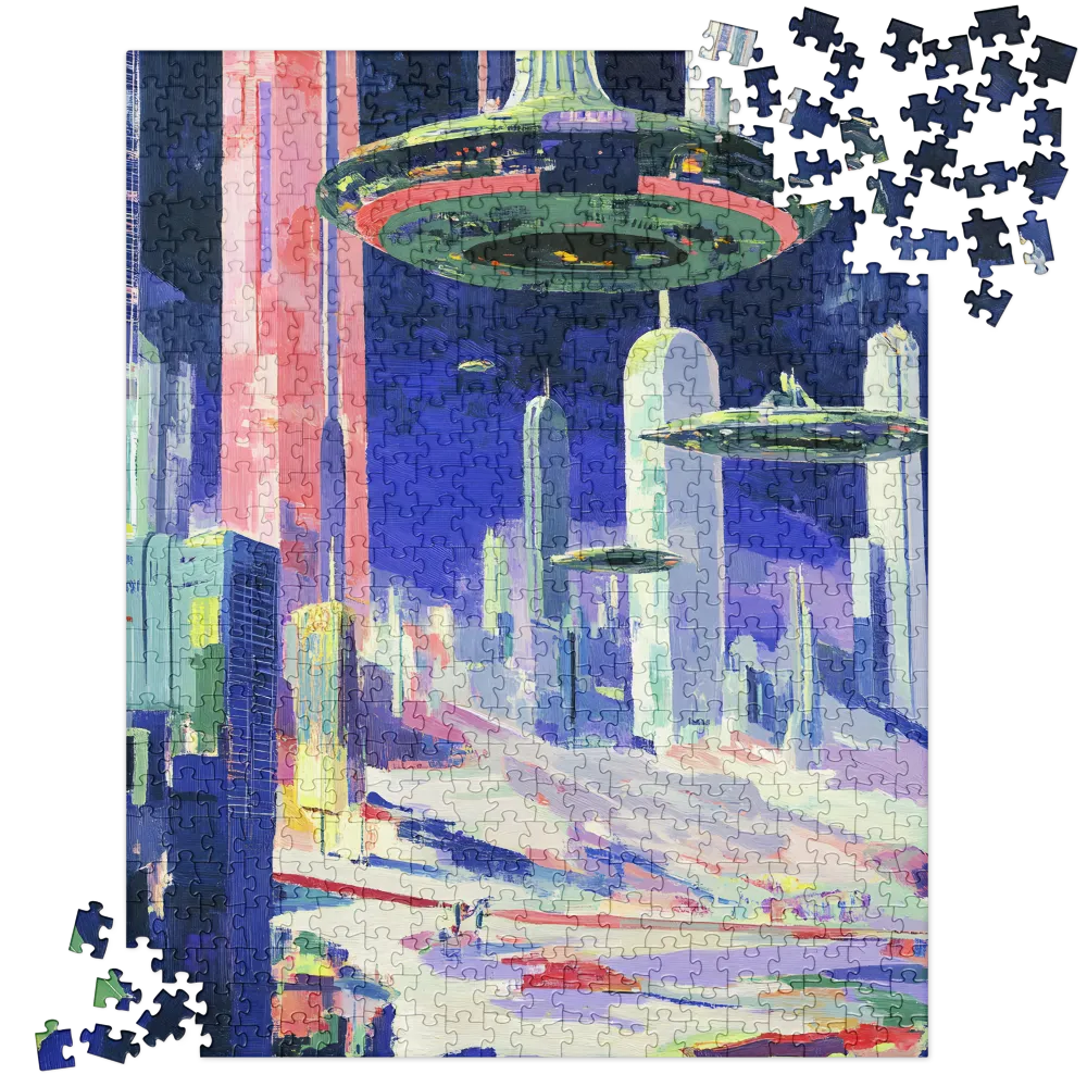 Neo-Futuristic Metropolis 
 Jigsaw Puzzle