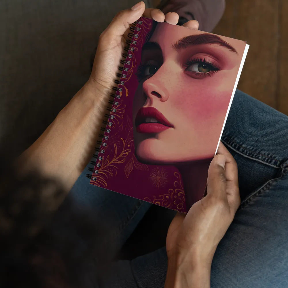 Crimson Gaze 
 Spiral Notebook | 140 pages