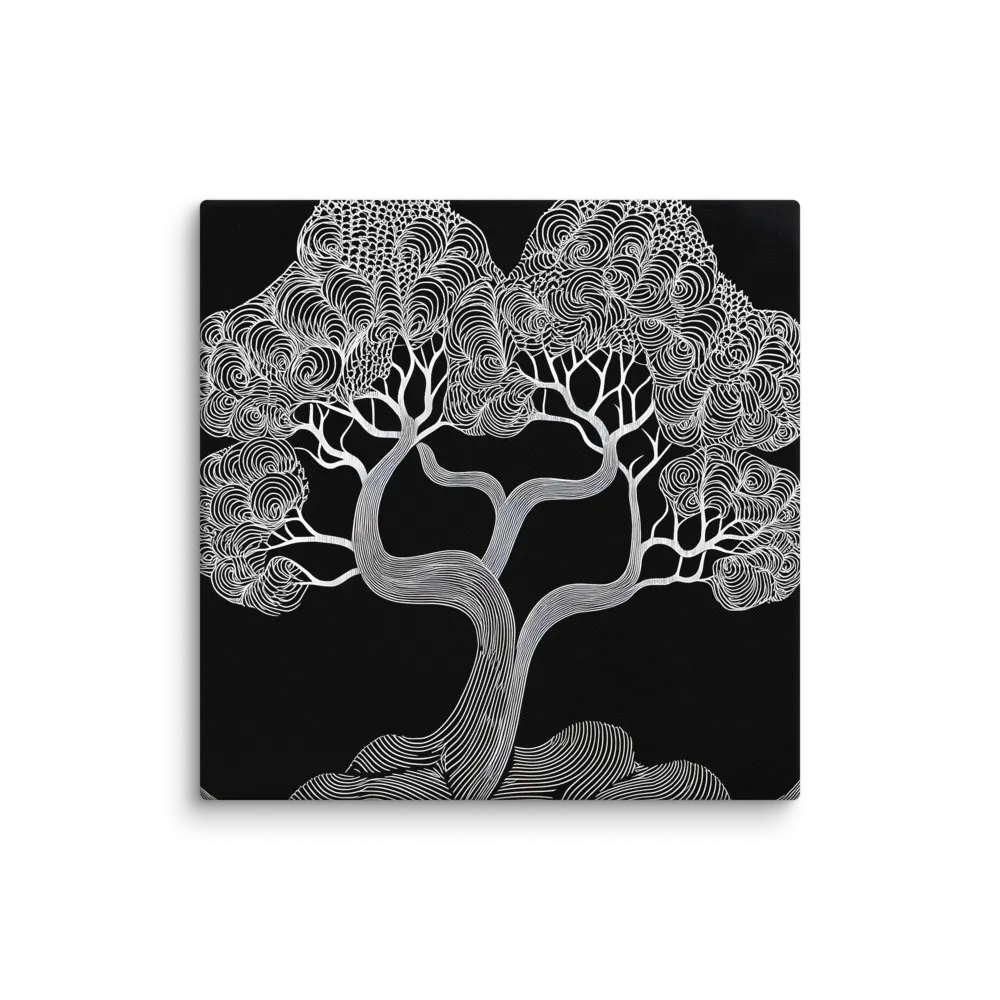 The Vibrating Edge of Nature — Topographic white lines