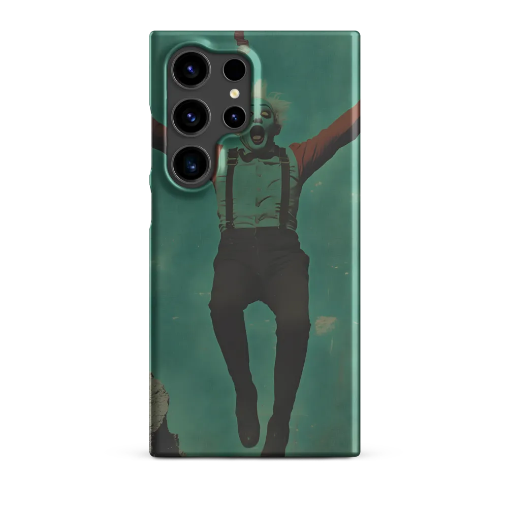 Surreal Clown in Mid-Jump | Phone Case