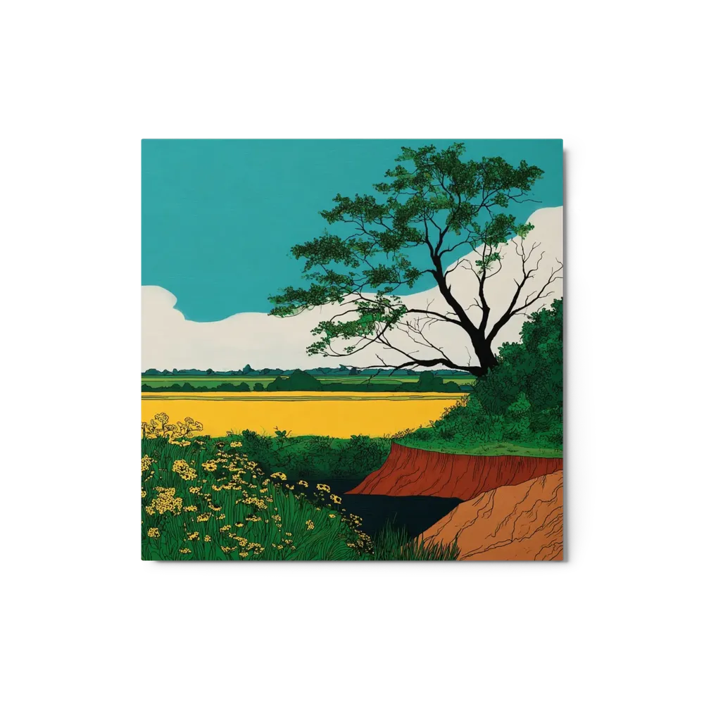 Tree Beside Yellow Fields | Art Print