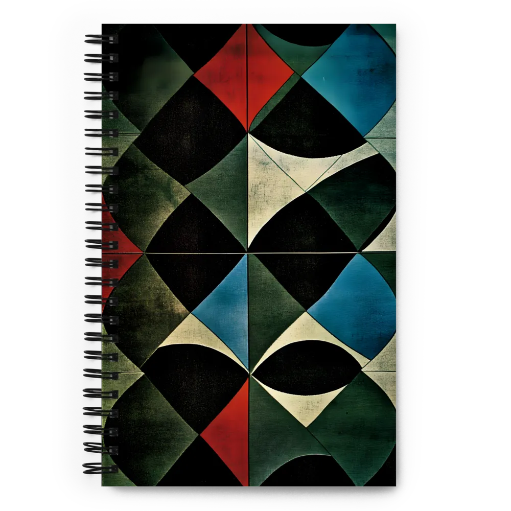 Interlocking Diamond Pattern 
 Spiral Notebook | 140 pages