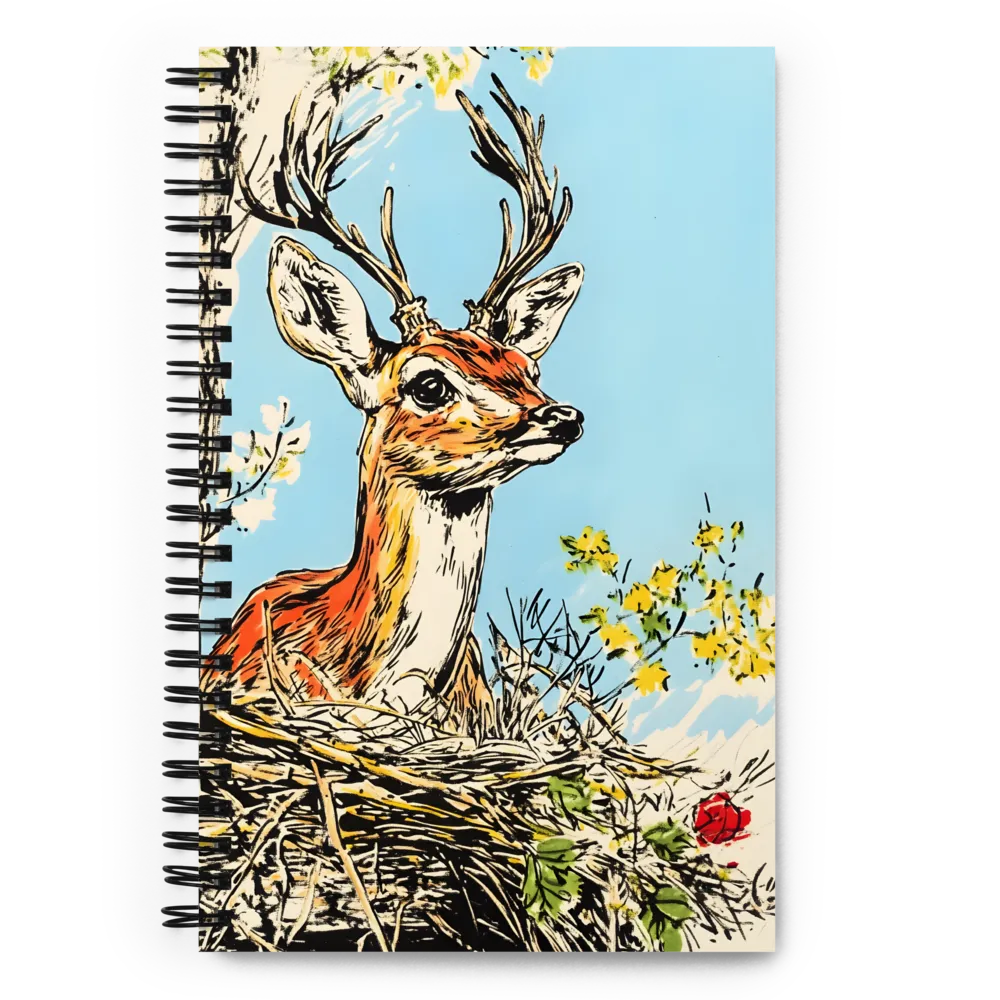 Forest Stag's Nest 
 Spiral Notebook | 140 pages