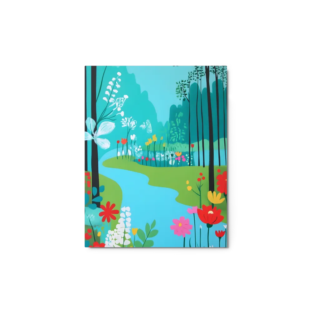 Secret Garden Stream 
 Canvas with Black Frame