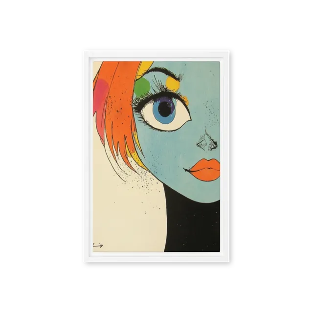 Vibrant Pop Art Gaze | Art Print