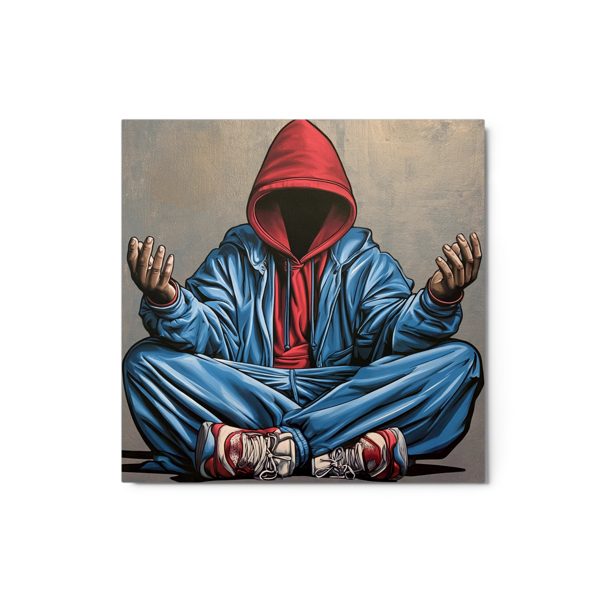 Meditating Hooded Figure