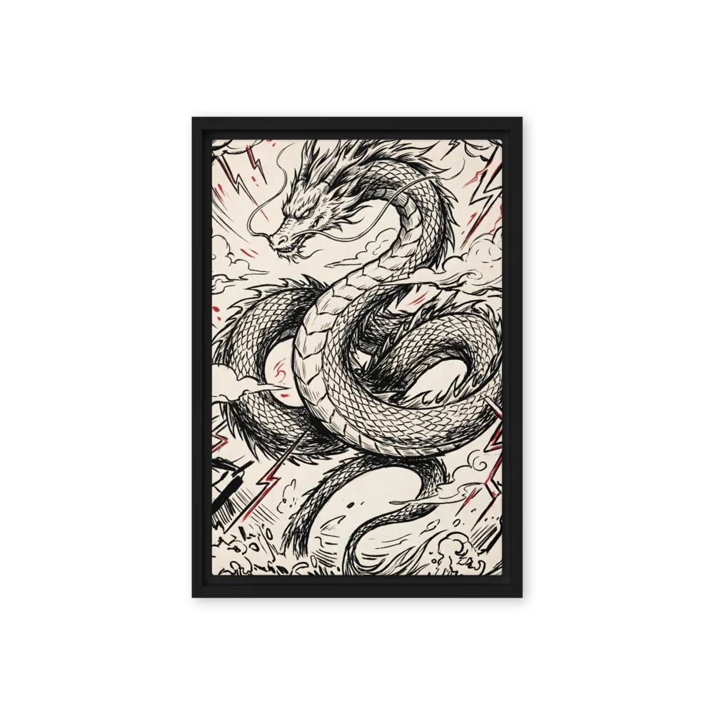 The Thunder Dragon 
 Poster with Black Frame | 16″x 20″