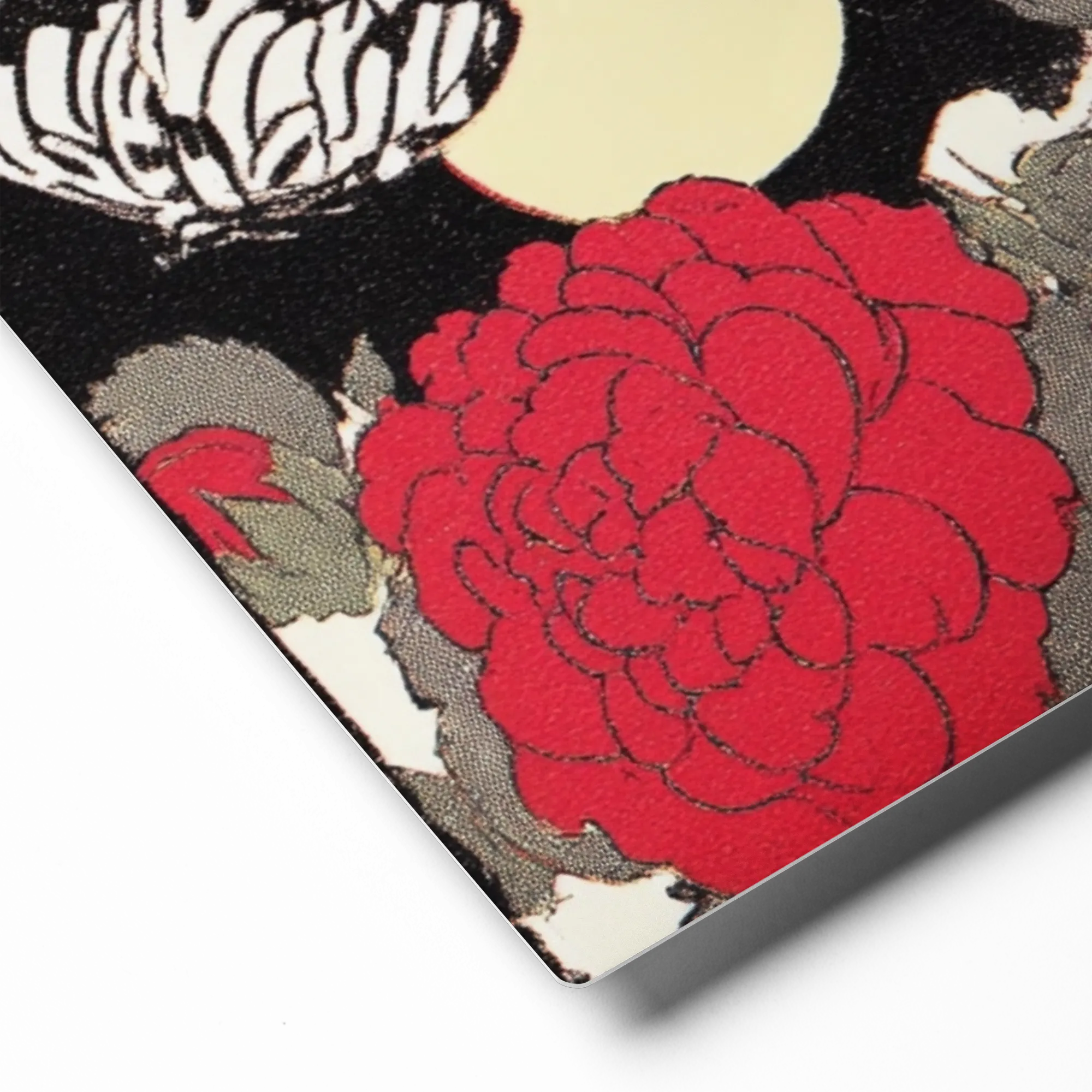 Moonlit Roses and Butterflies | Art Print