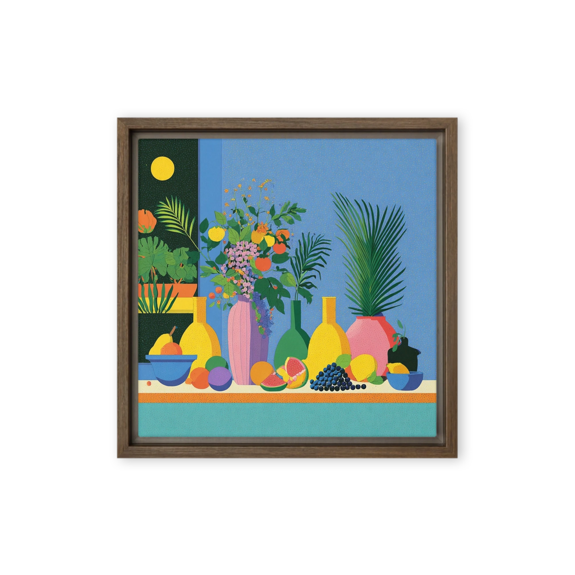 Midnight Botanical Still Life | Art Print