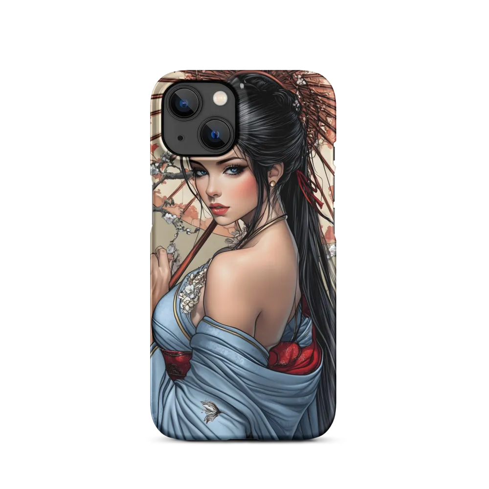 Traditional Geisha with Parasol | Phone Case