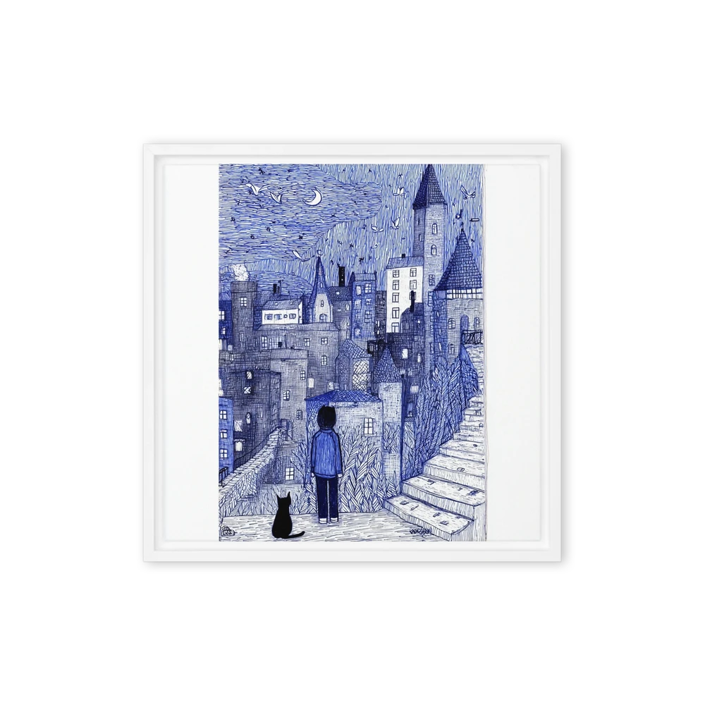 Midnight Rooftops | Art Print