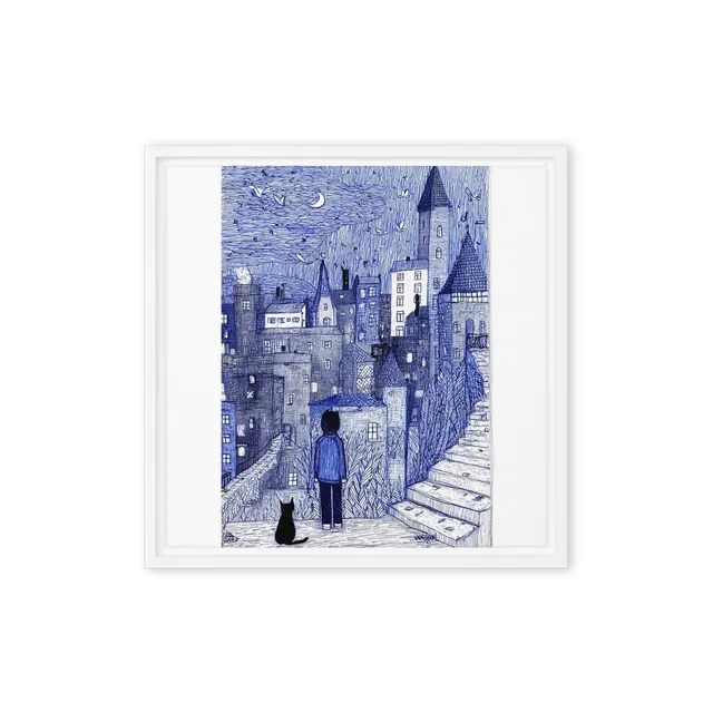 Midnight Rooftops | Art Print
