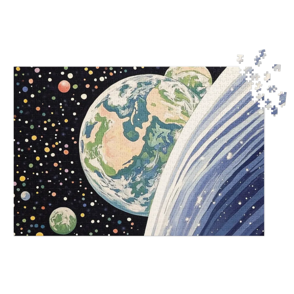 Surrealistic Earth in Space | Jigsaw Puzzle (252/520 pieces)