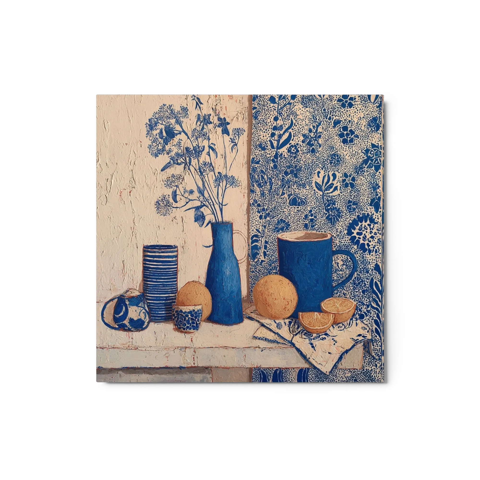 Blue Ceramics Still Life