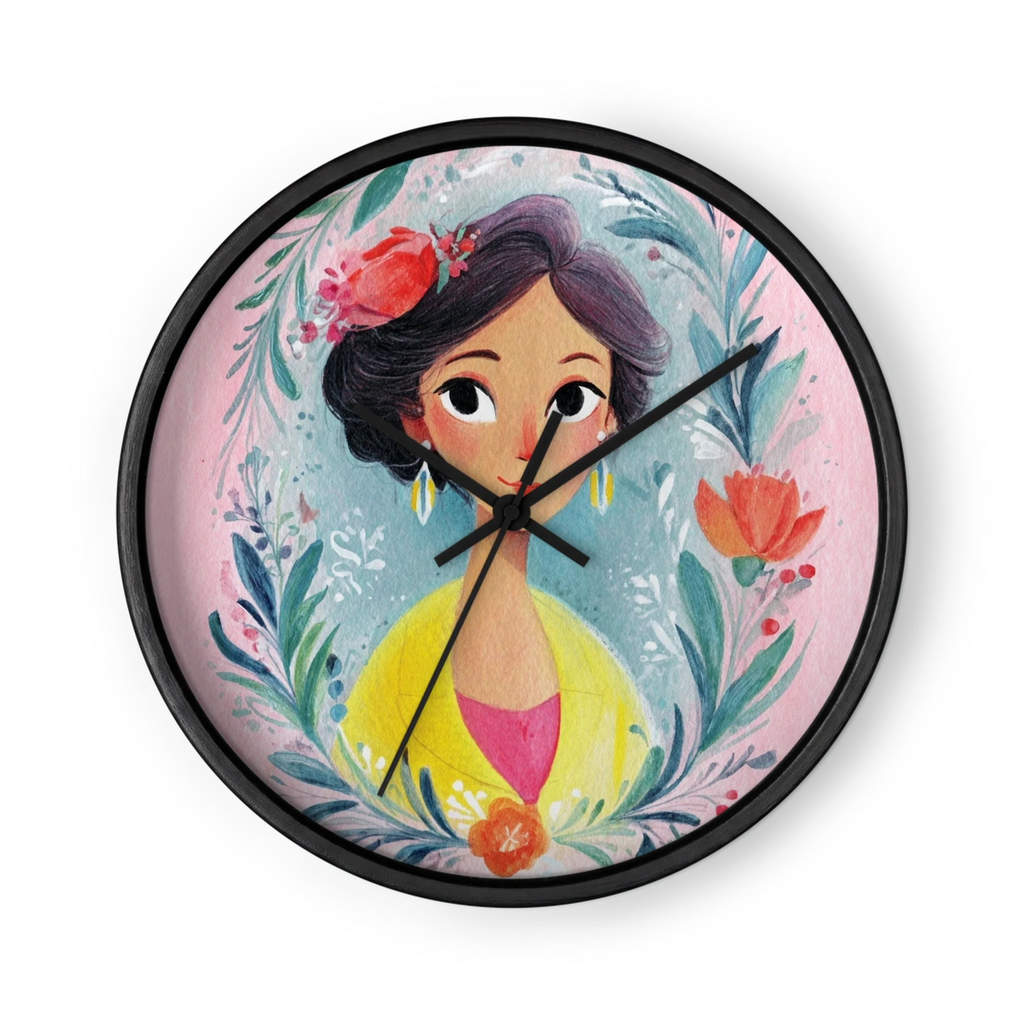 Woman in Floral Wreath