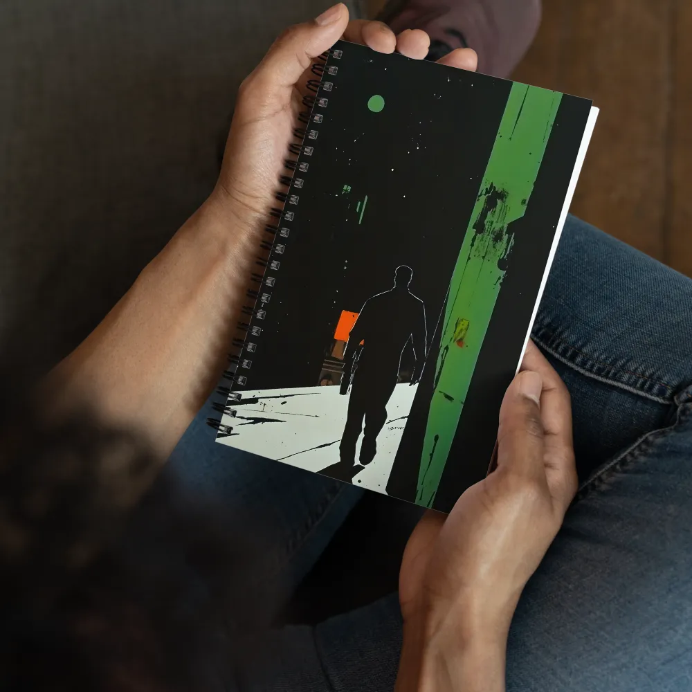 Neon Noir Stroll 
 Spiral Notebook | 140 pages