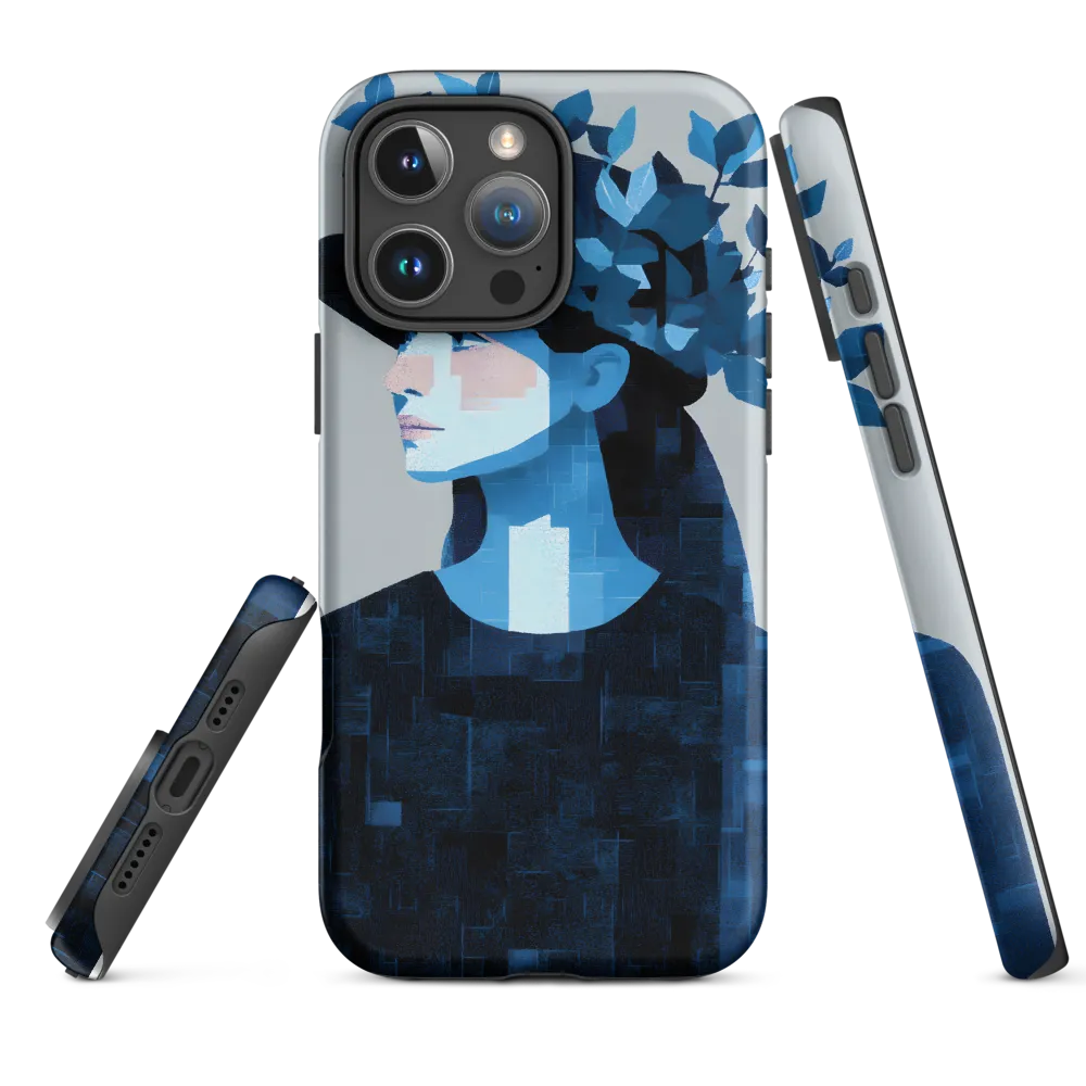 Modern Blue Portrait
