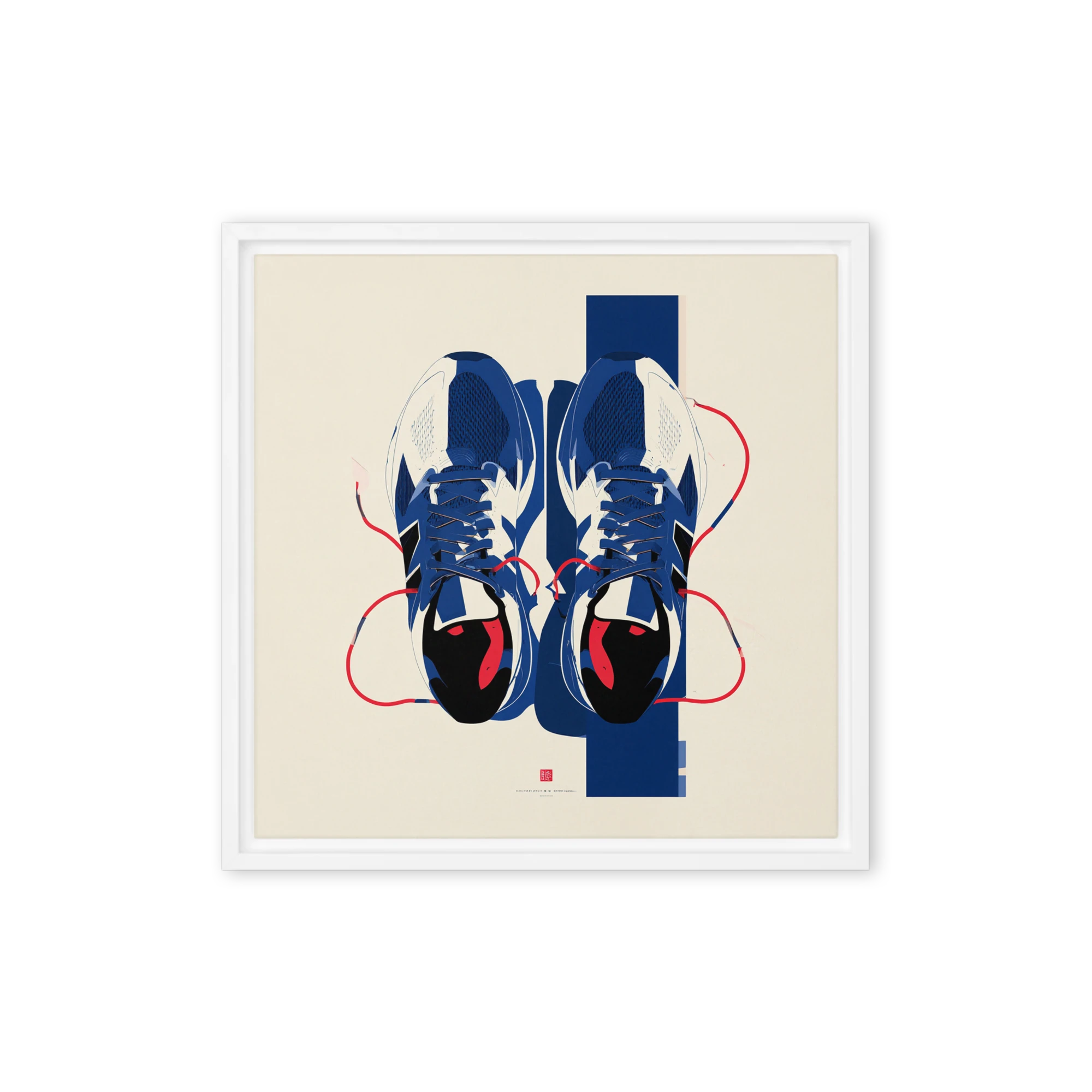 Blue Sneakers Art | Art Print