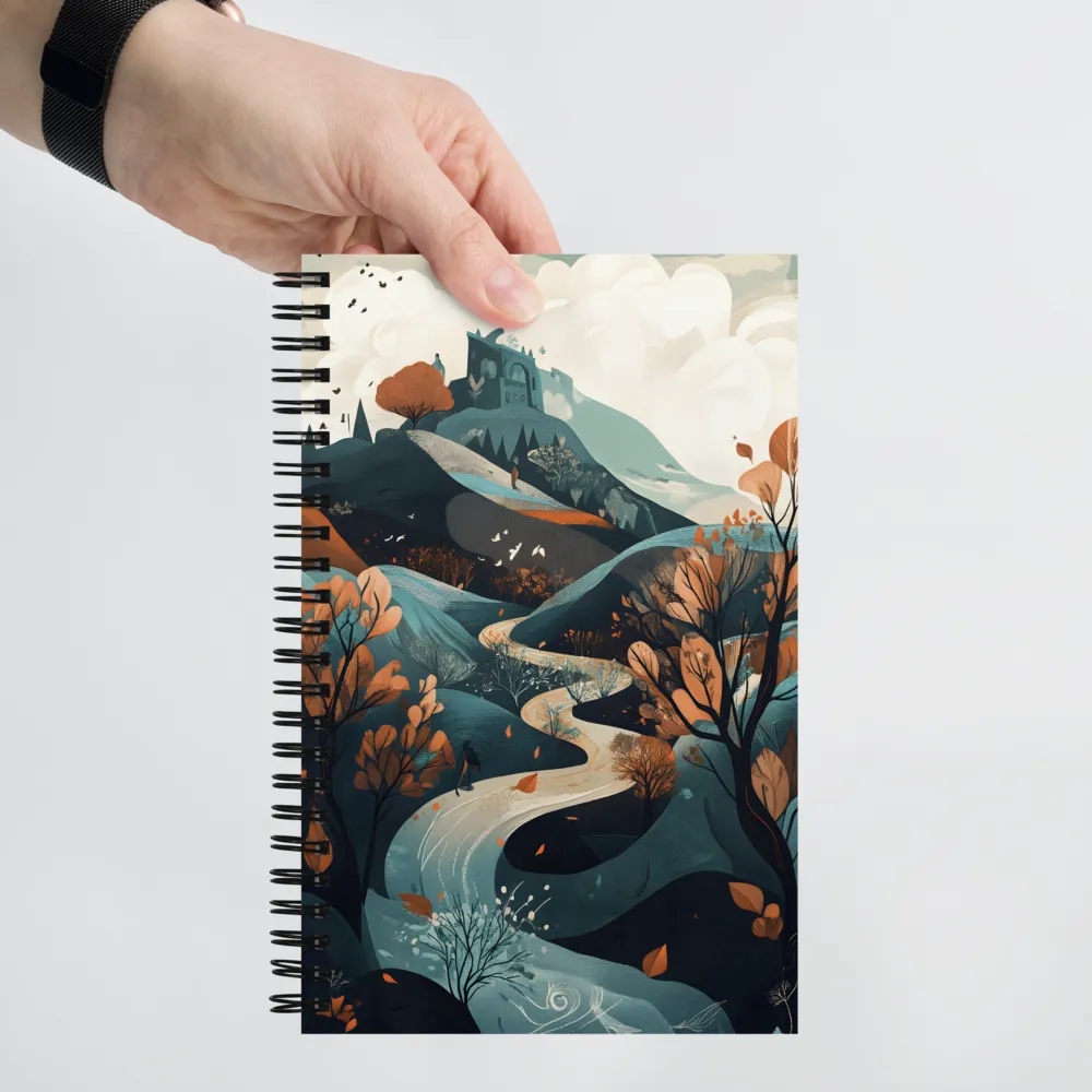 Autumnal Castle Journey 
 Spiral Notebook | 140 pages