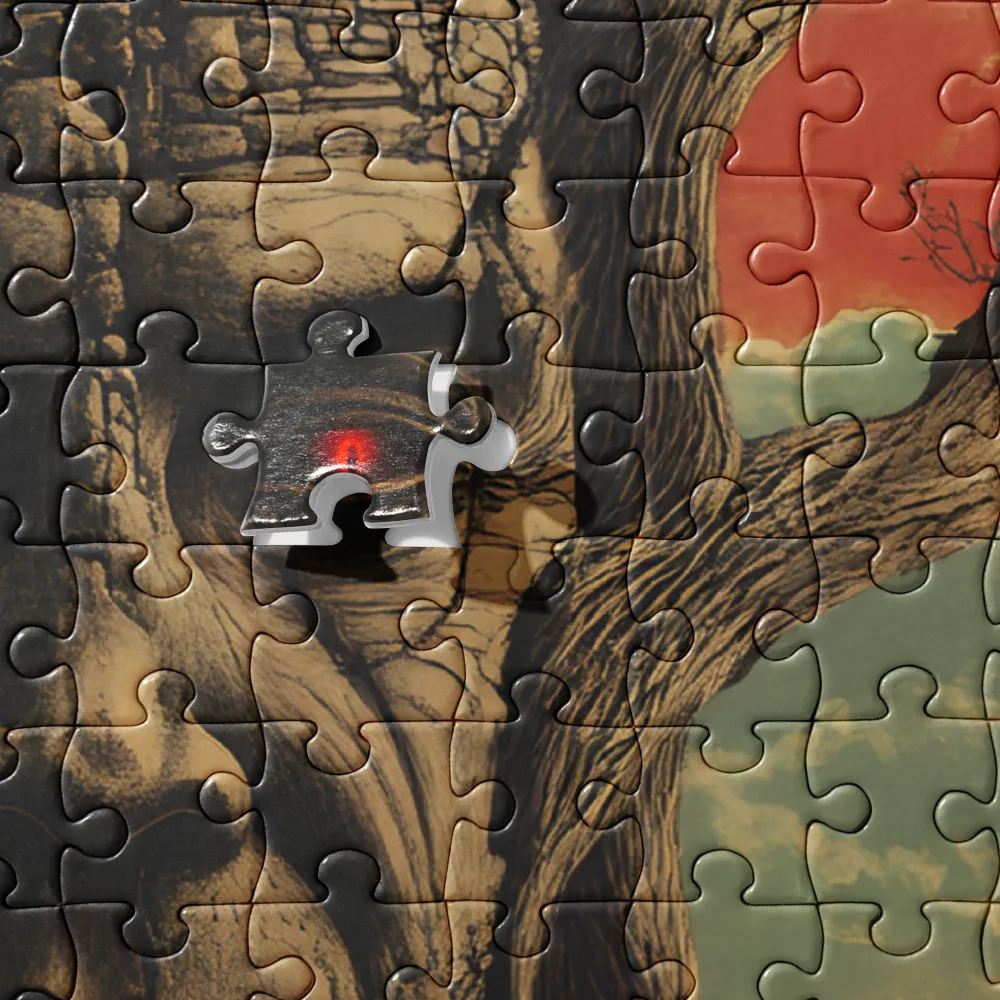 The Elder Tree House 
 Jigsaw Puzzle in Tin Box