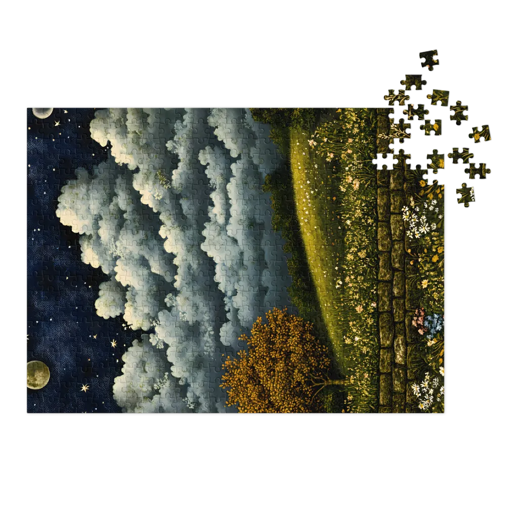 Enchanted Night Over the Meadow
