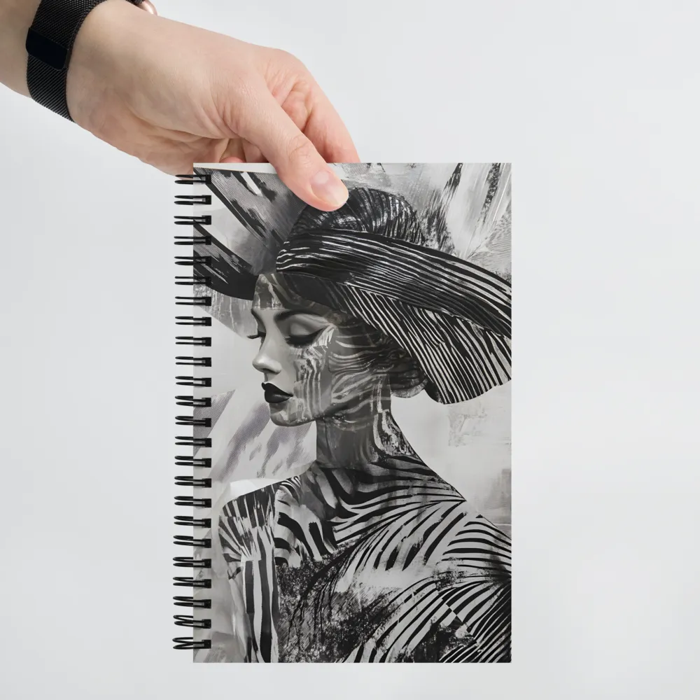 Enigmatic Zebra Lady 
 Spiral Notebook | 140 pages