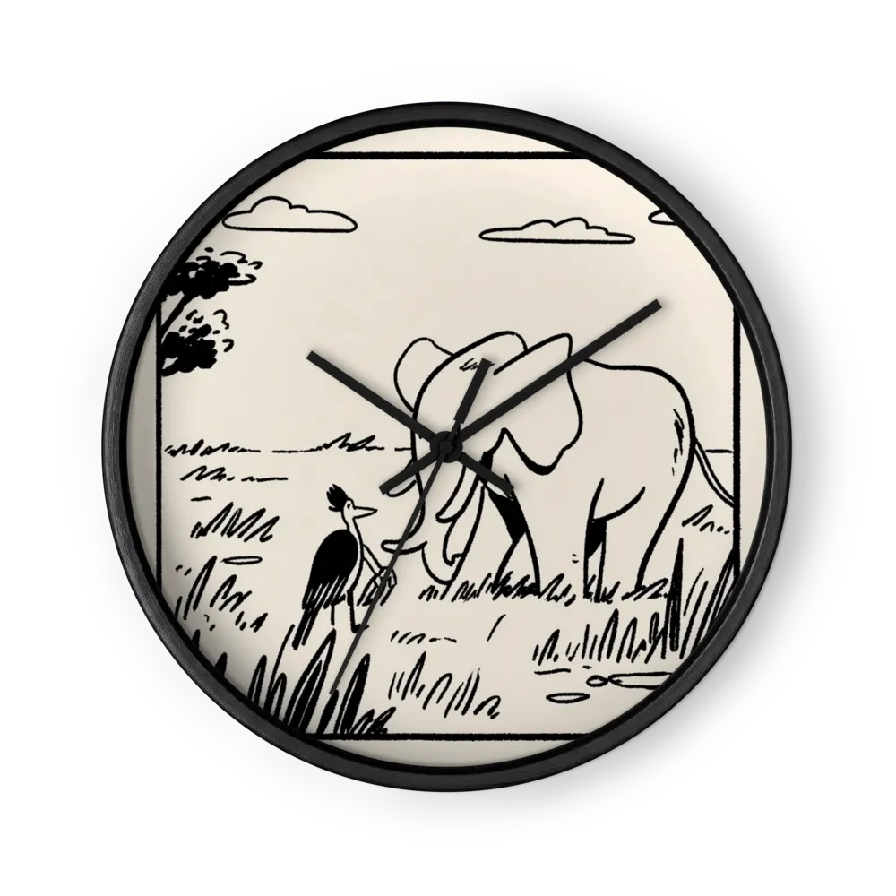 Savanna Meeting | Wall Clock