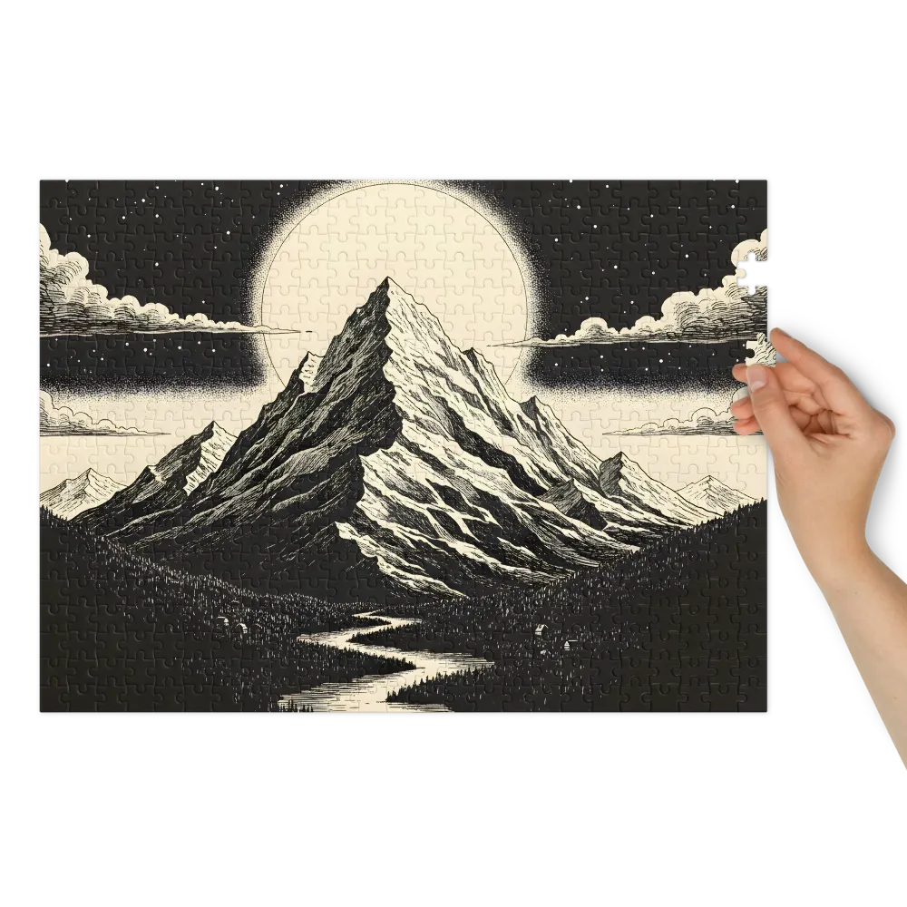 Lunar Mountain Landscape | Jigsaw Puzzles
