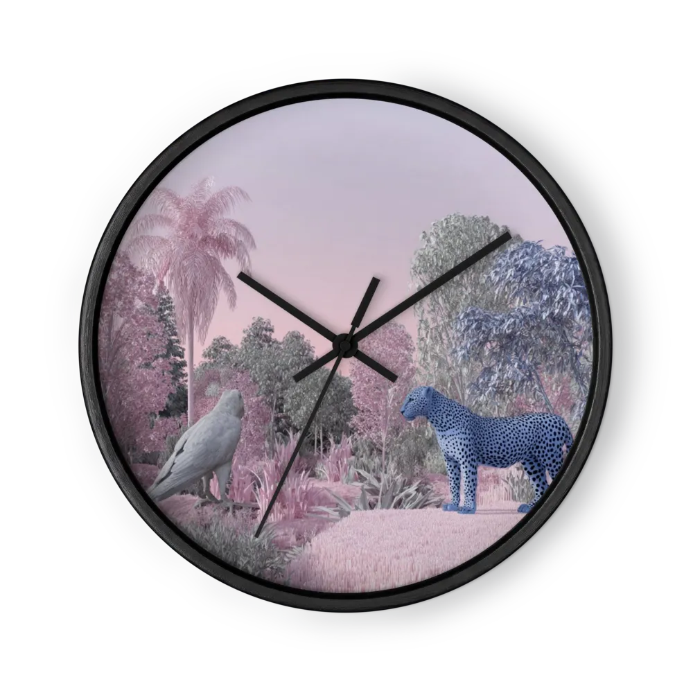 The Blue Leopard's Domain | Wall Clock