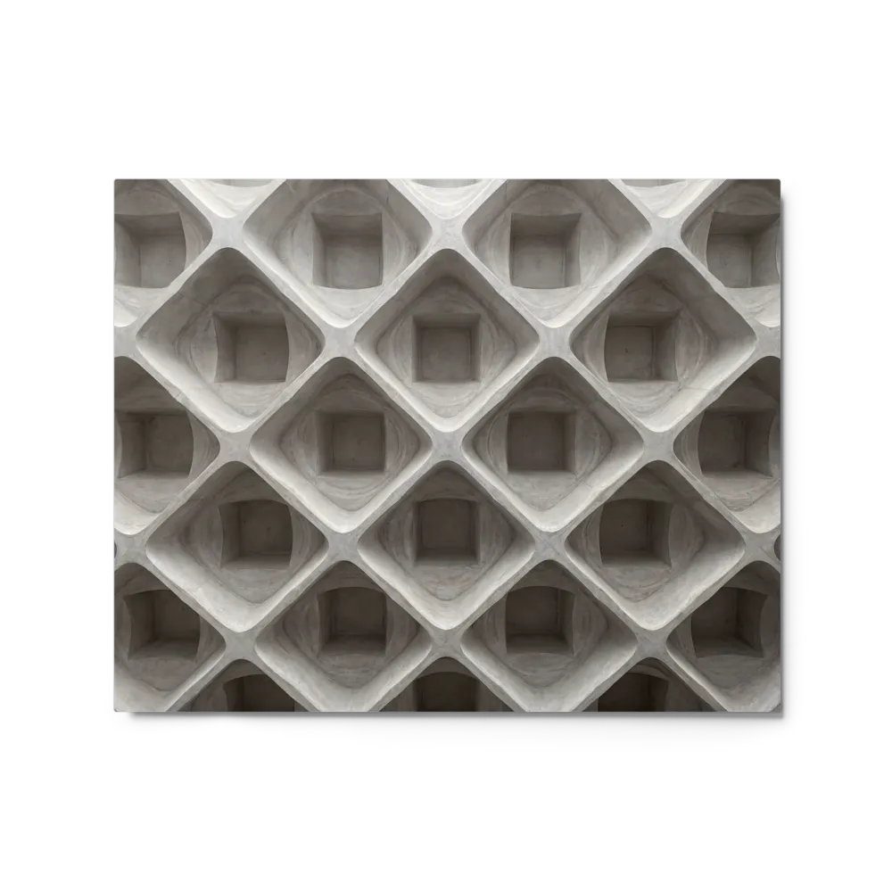 Brutalist Symmetry 
 Paper Print With White Frame & Mat | 12″x 18″